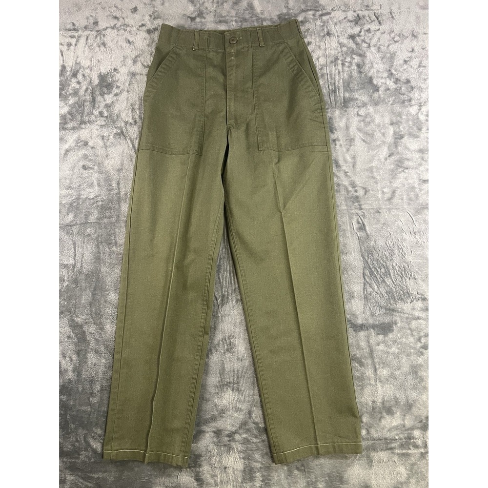 Vintage OG-507 Utility Military Trousers Olive Green US Army Issue From 1983